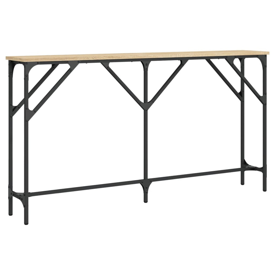 Wandtafel Bewerkt Hout Kleurig 140 x 23 x 75 cm Sonoma eiken