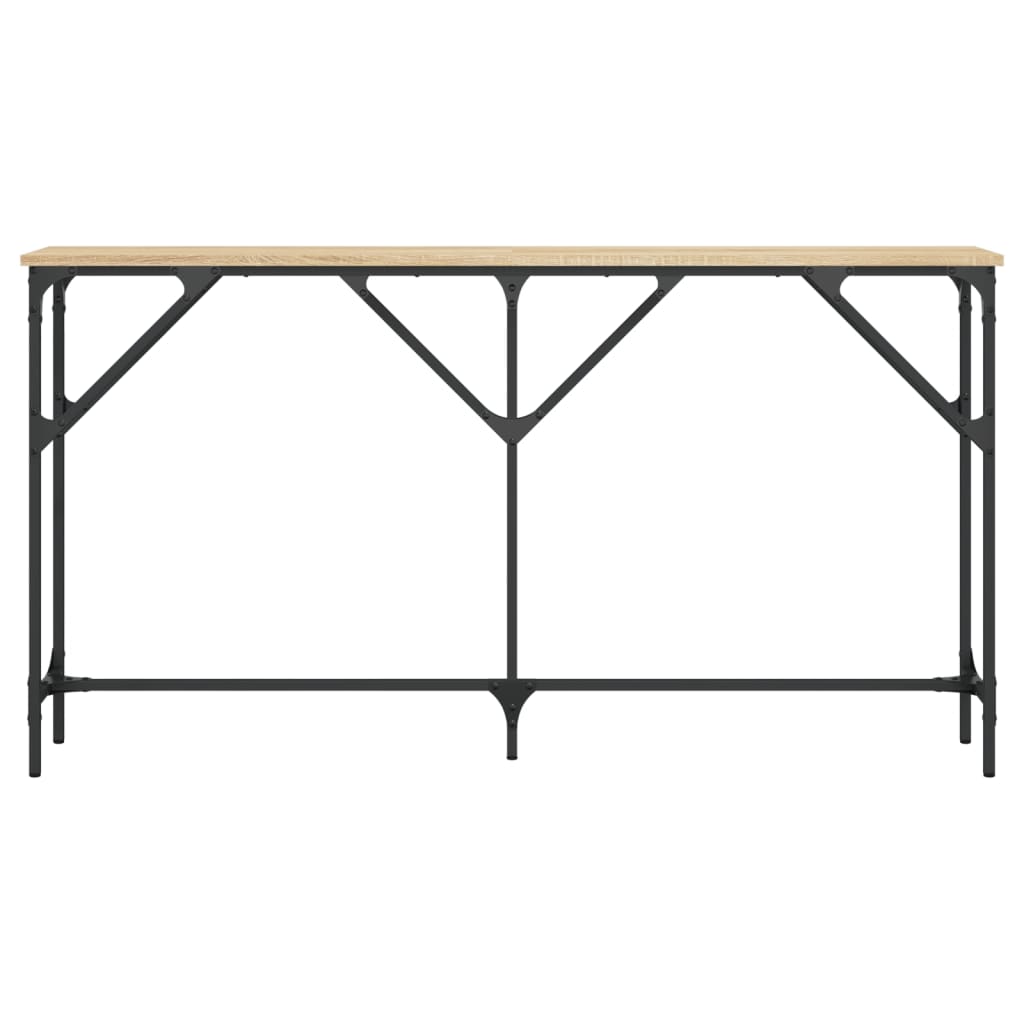 Wandtafel Bewerkt Hout Kleurig 140 x 23 x 75 cm Sonoma eiken