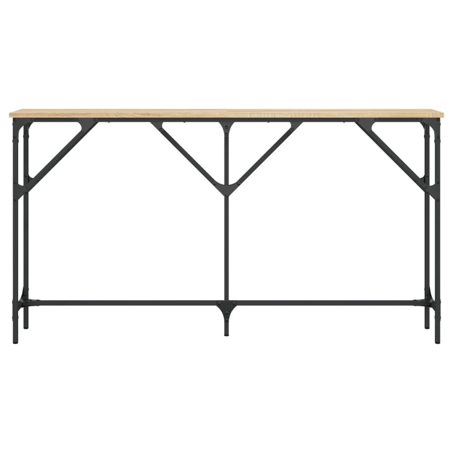 Wandtafel Bewerkt Hout Kleurig 140 x 23 x 75 cm Sonoma eiken