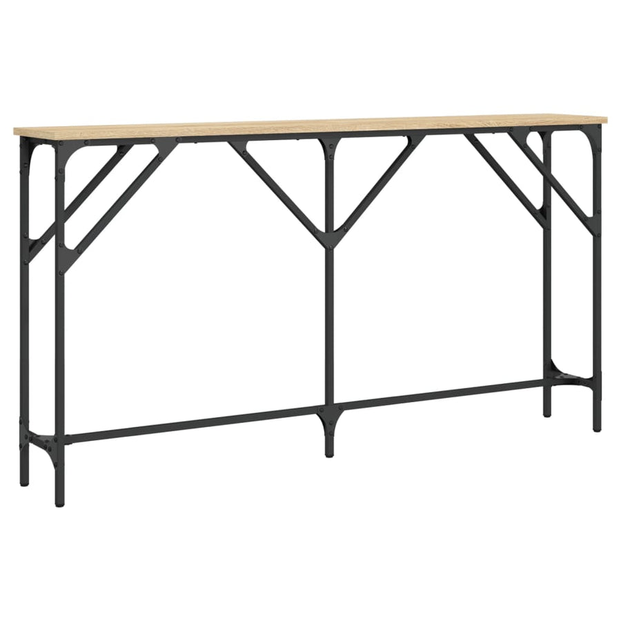 Wandtafel Bewerkt Hout Kleurig 140 x 23 x 75 cm Sonoma eiken