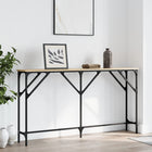 Wandtafel 140x23x75 cm bewerkt hout sonoma eiken