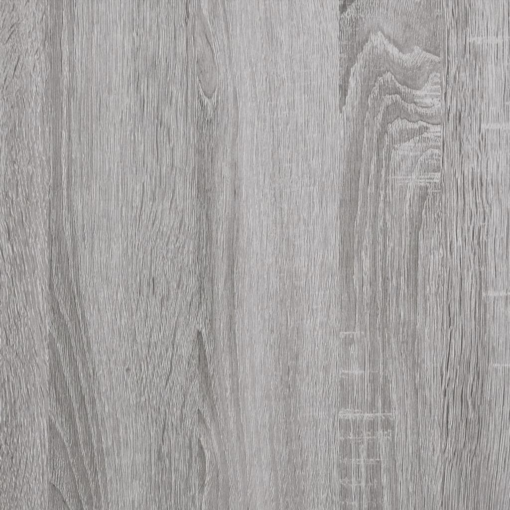Wandtafel 140x23x75 cm bewerkt hout grijs sonoma