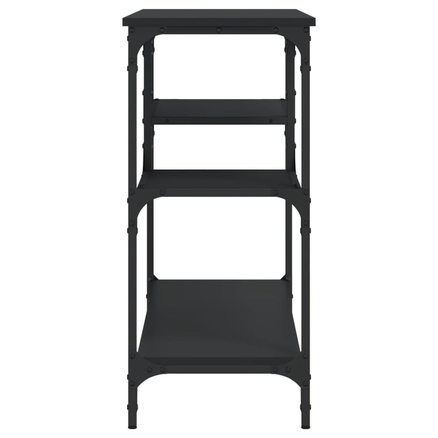Wandtafel Met Schappen 00X35X75 Cm Zwart