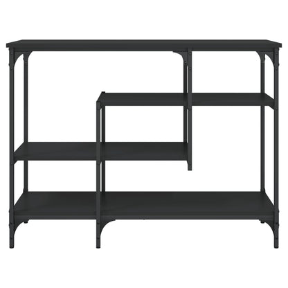 Wandtafel Met Schappen 00X35X75 Cm Zwart
