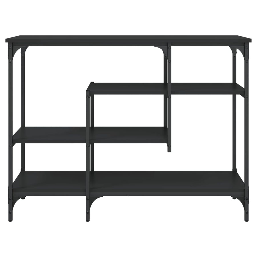 Wandtafel Met Schappen 00X35X75 Cm Zwart