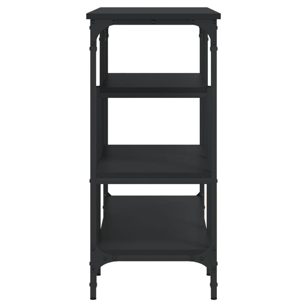 Wandtafel Met Schappen 00X35X75 Cm Zwart