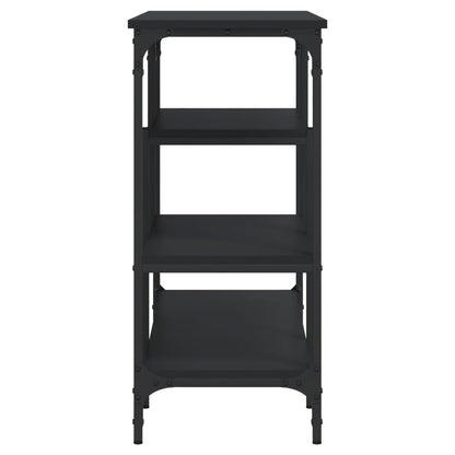 Wandtafel Met Schappen 00X35X75 Cm Zwart