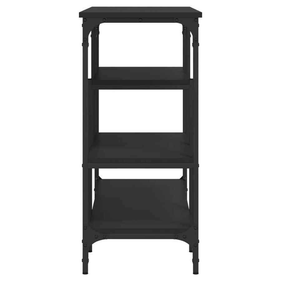Wandtafel Met Schappen 00X35X75 Cm Zwart