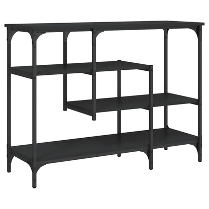 Wandtafel Met Schappen 00X35X75 Cm Zwart