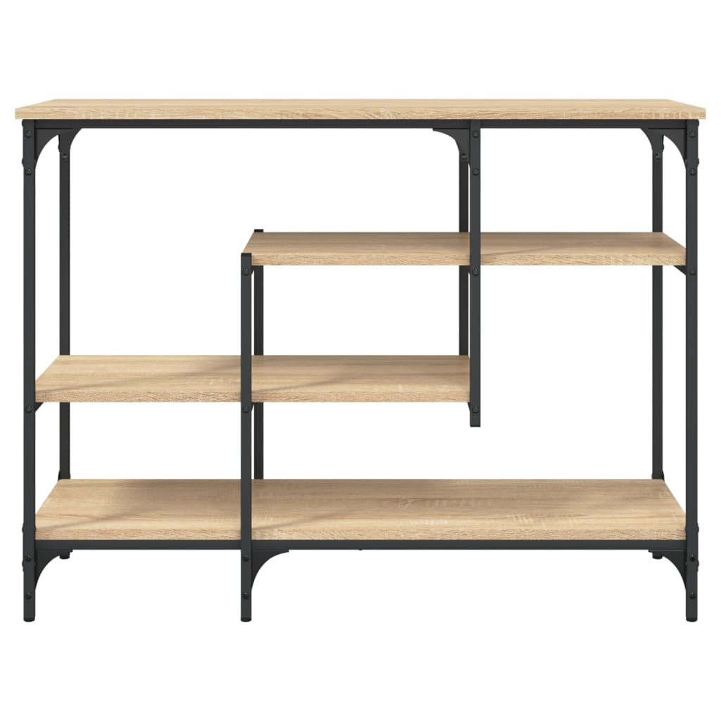 Wandtafel Met Schappen 00X35X75 Cm Kleurig Sonoma eiken