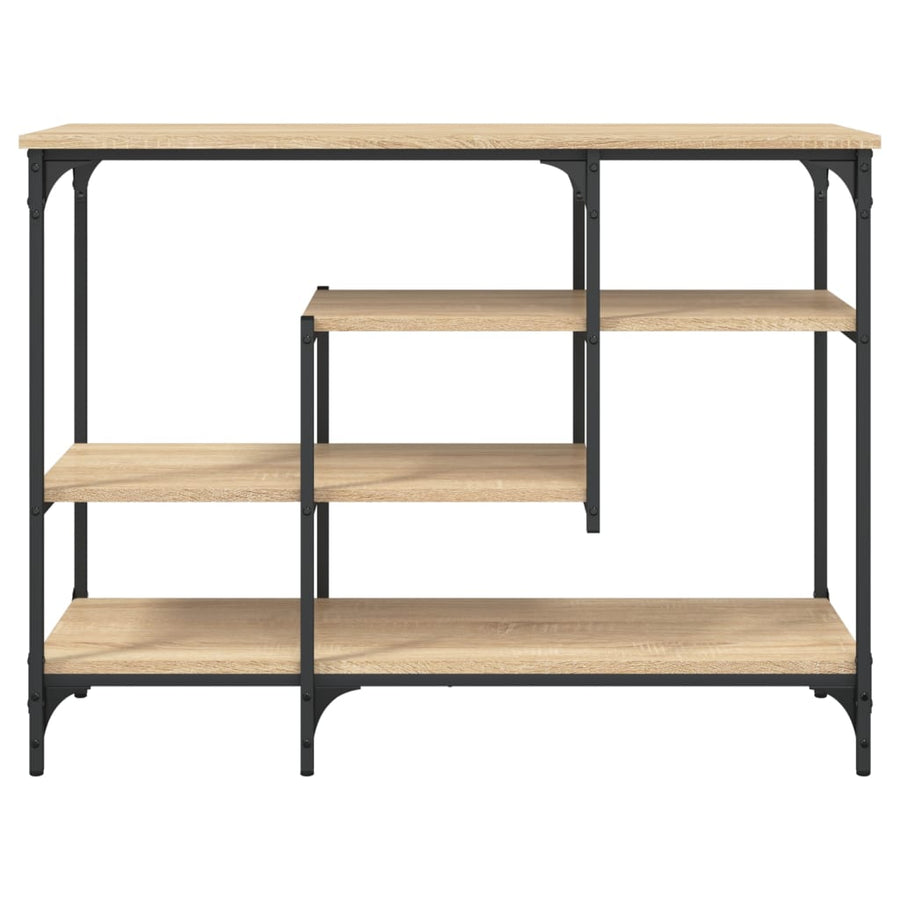 Wandtafel Met Schappen 00X35X75 Cm Kleurig Sonoma eiken