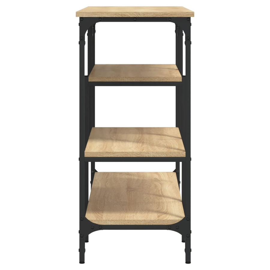 Wandtafel Met Schappen 00X35X75 Cm Kleurig Sonoma eiken