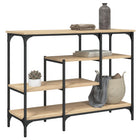 Wall table with shelves 100x35x75 cm Sonoma oak look