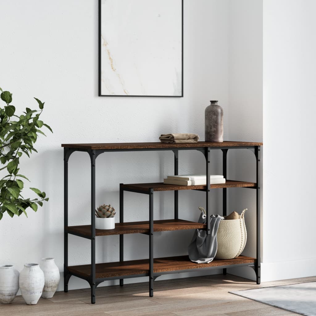 Wandtafel Met Schappen 00X35X75 Cm Bruineikenkleurig bruin eikenkleur