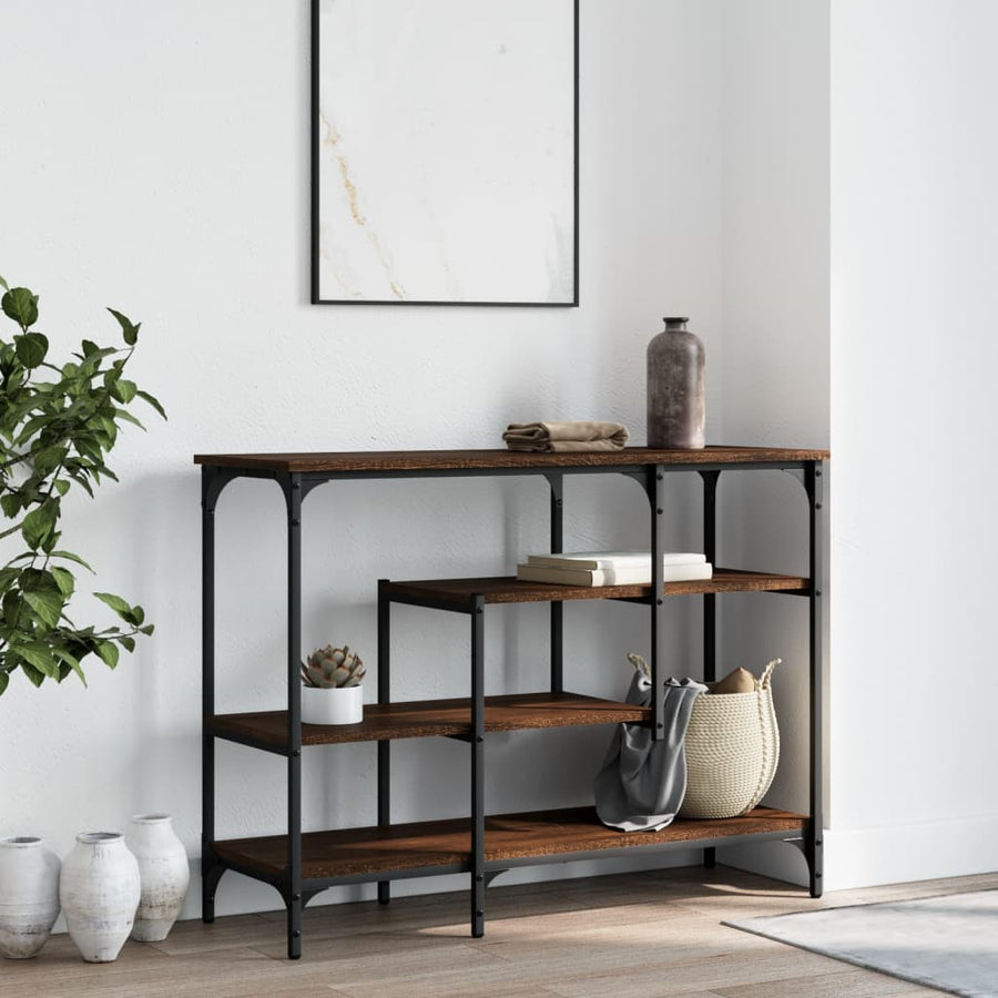 Wandtafel Met Schappen 00X35X75 Cm Bruineikenkleurig bruin eikenkleur