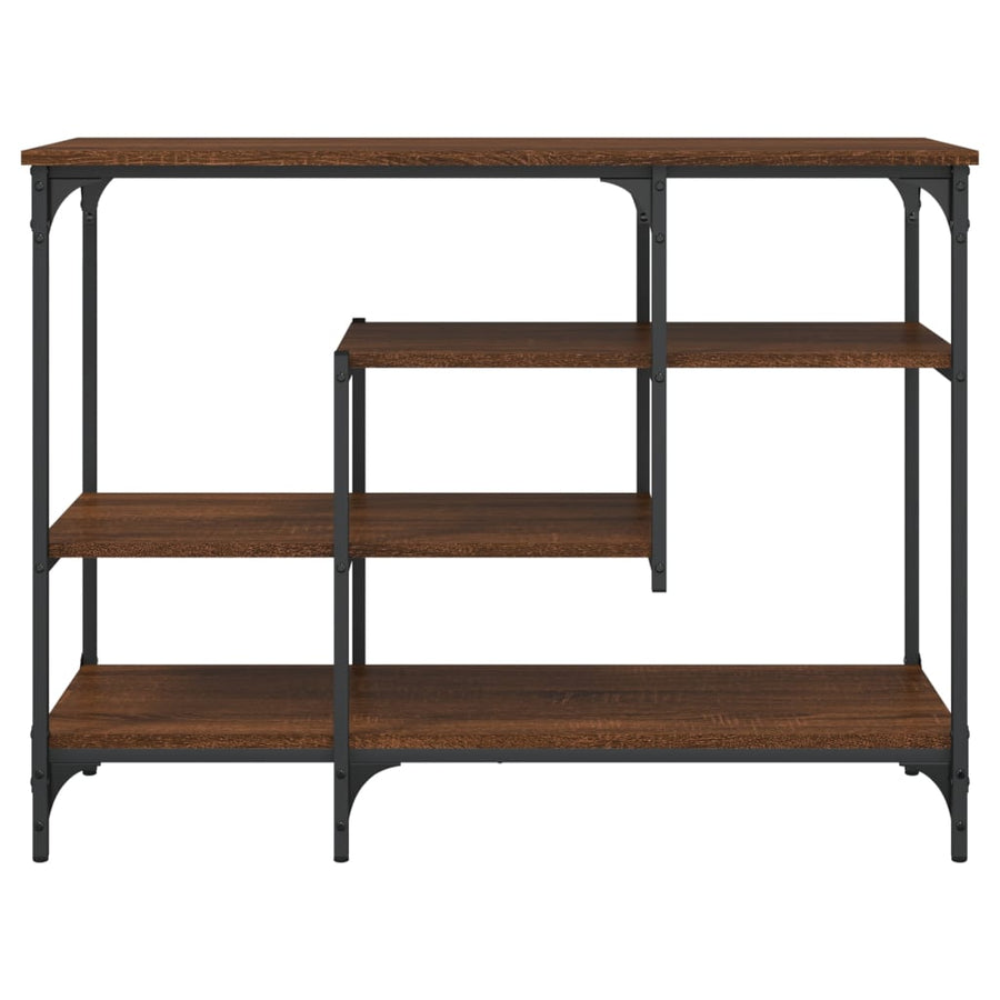 Wandtafel Met Schappen 00X35X75 Cm Bruineikenkleurig bruin eikenkleur