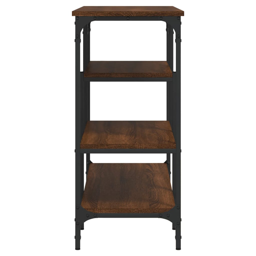 Wandtafel Met Schappen 00X35X75 Cm Bruineikenkleurig bruin eikenkleur