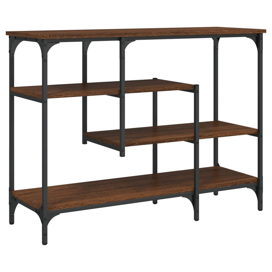 Wandtafel Met Schappen 00X35X75 Cm Bruineikenkleurig bruin eikenkleur