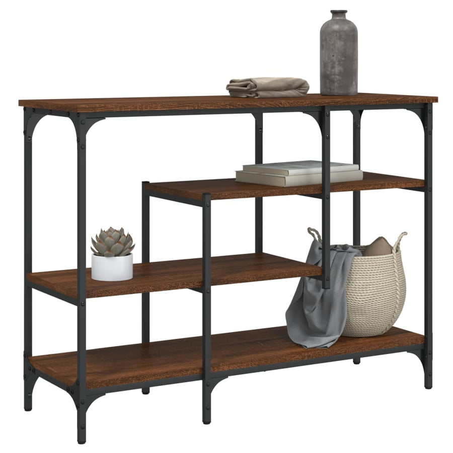 Wandtafel Met Schappen 00X35X75 Cm Bruineikenkleurig bruin eikenkleur