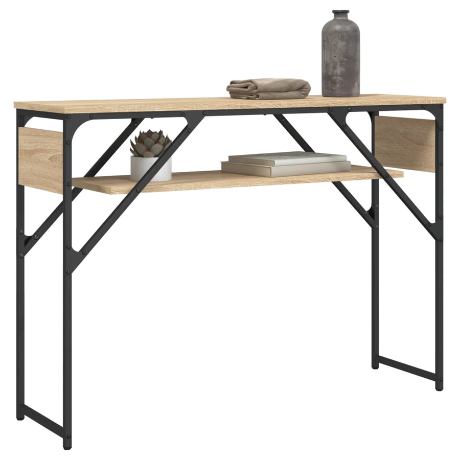 Wandtafel Met Schap 105X30X75 Cm Bewerkt Hout Kleur Sonoma eiken 105 cm
