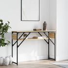 Wandtafel met schap 105x30x75 cm bewerkt hout sonoma eiken