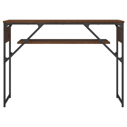 Wandtafel Met Schap 105X30X75 Cm Bewerkt Hout bruin eikenkleur