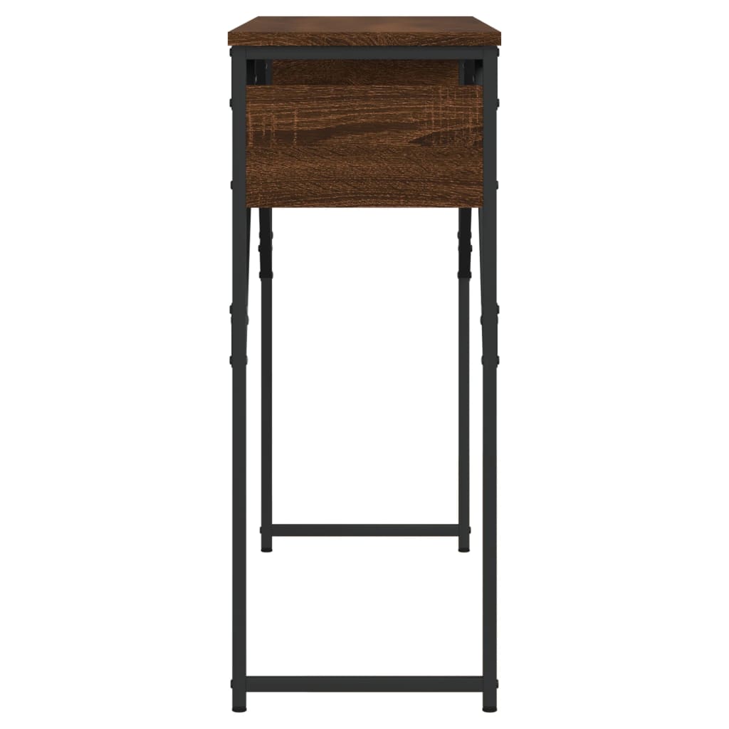 Wandtafel Met Schap 105X30X75 Cm Bewerkt Hout bruin eikenkleur
