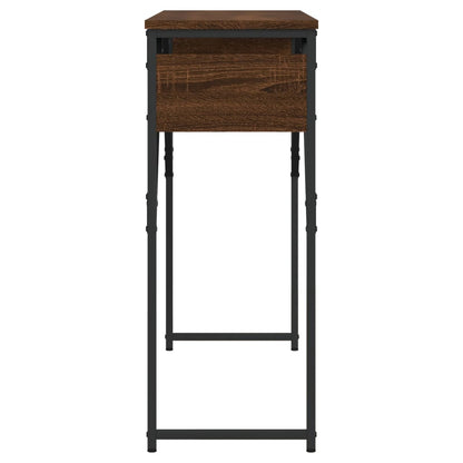 Wandtafel Met Schap 105X30X75 Cm Bewerkt Hout bruin eikenkleur
