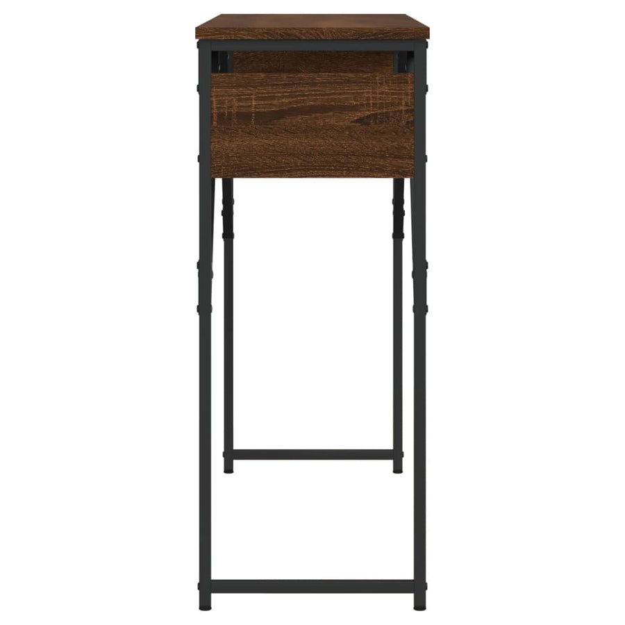 Wandtafel Met Schap 105X30X75 Cm Bewerkt Hout bruin eikenkleur