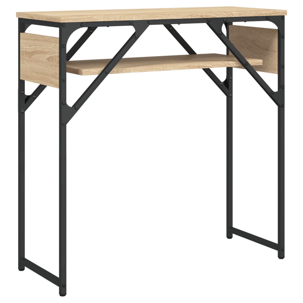Wandtafel Met Schap 75X30X Bewerkt Hout Kleur Sonoma eiken 75 cm