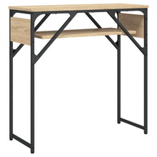 Wandtafel Met Schap 75X30X Bewerkt Hout Kleur Sonoma eiken 75 cm