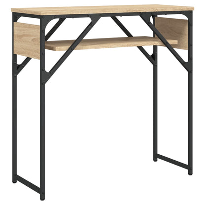 Wandtafel Met Schap 75X30X Bewerkt Hout Kleur Sonoma eiken 75 cm