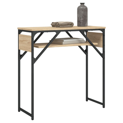 Wandtafel Met Schap 75X30X Bewerkt Hout Kleur Sonoma eiken 75 cm
