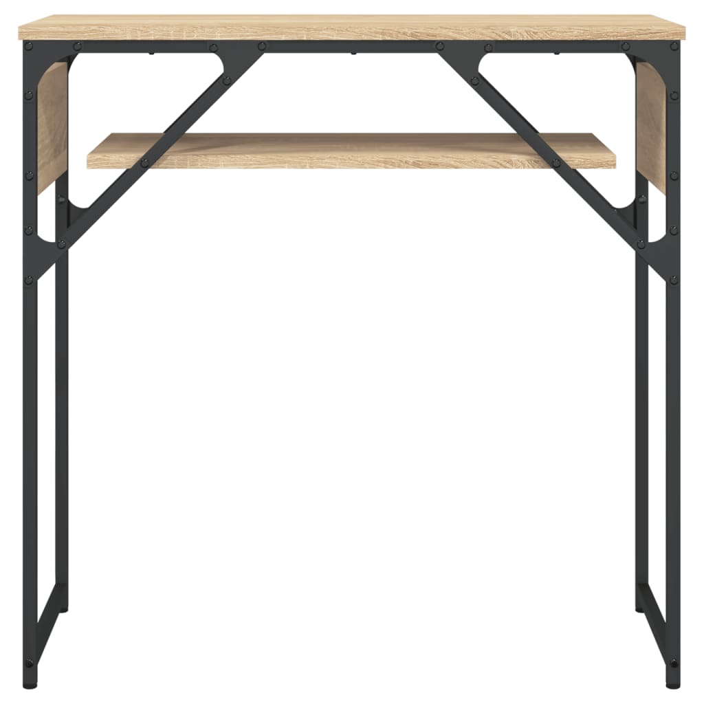 Wandtafel Met Schap 75X30X Bewerkt Hout Kleur Sonoma eiken 75 cm