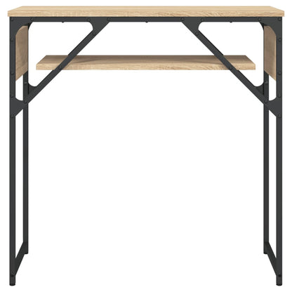 Wandtafel Met Schap 75X30X Bewerkt Hout Kleur Sonoma eiken 75 cm