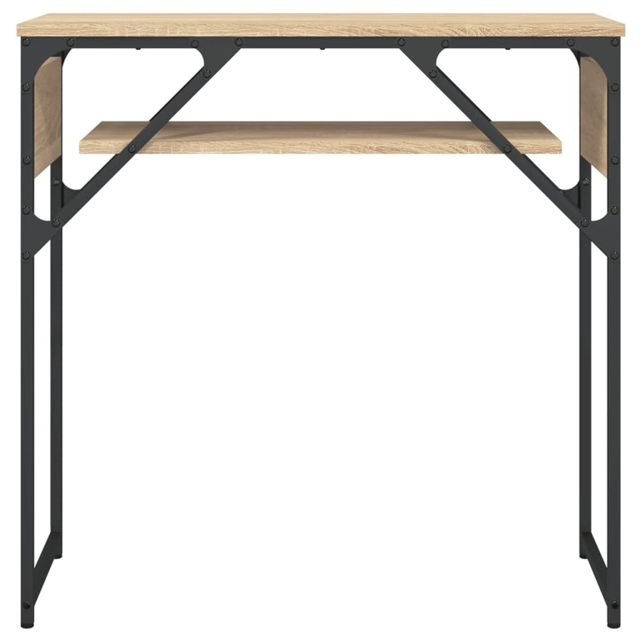 Wandtafel Met Schap 75X30X Bewerkt Hout Kleur Sonoma eiken 75 cm