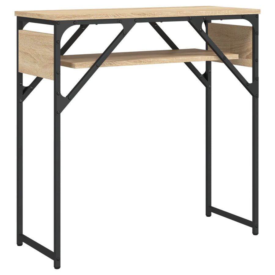 Wandtafel Met Schap 75X30X Bewerkt Hout Kleur Sonoma eiken 75 cm