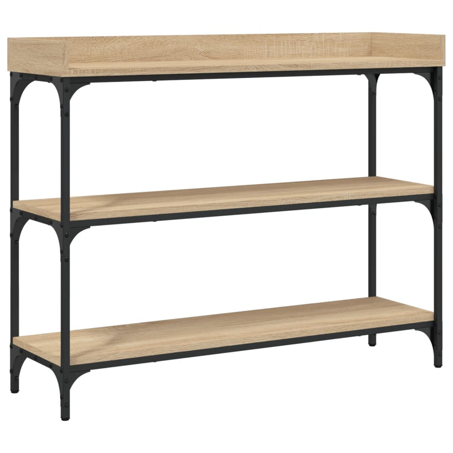 Wandtafel Met Schappen 100X30X80 Cm Sonoma Eikenkleurig