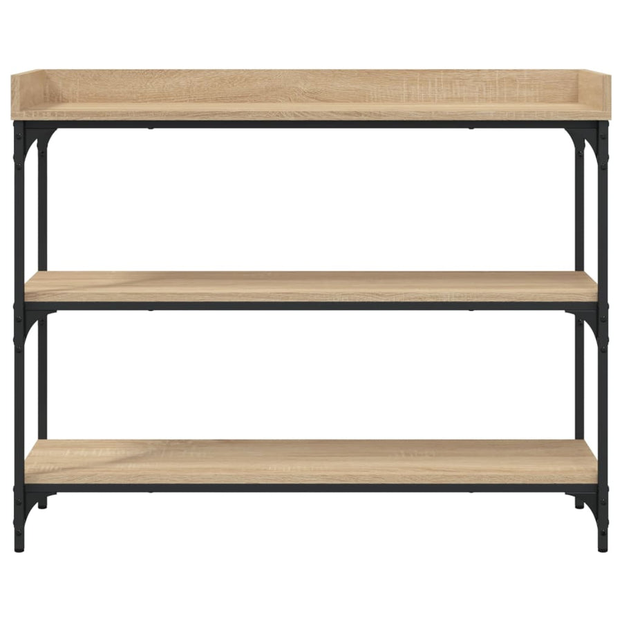 Wandtafel Met Schappen 100X30X80 Cm Sonoma Eikenkleurig