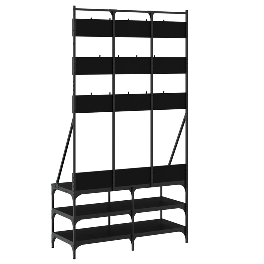 Kledingrek Met Schoenenrek 00X40X84 Cm Zwart