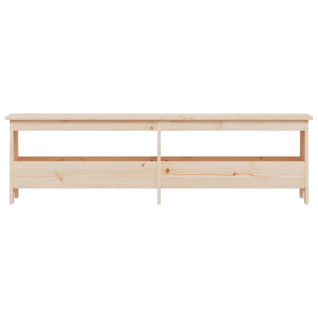 Halbankje Massief Grenenhout 160 x 28 x 45 cm Naturel