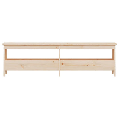 Halbankje Massief Grenenhout 160 x 28 x 45 cm Naturel
