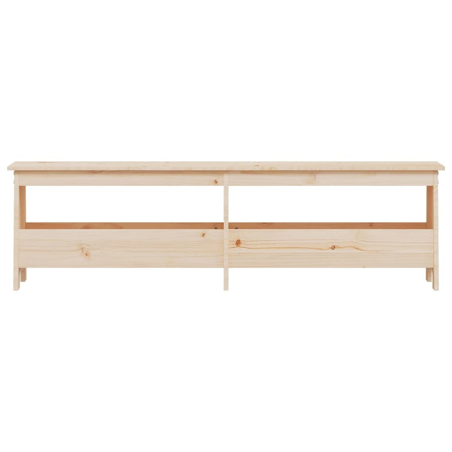Halbankje Massief Grenenhout 160 x 28 x 45 cm Naturel
