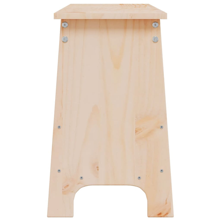 Halbankje Massief Grenenhout 160 x 28 x 45 cm Naturel