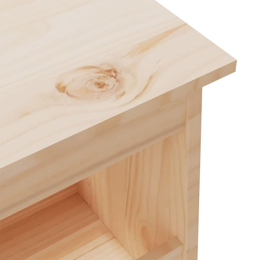 Halbankje Massief Grenenhout 160 x 28 x 45 cm Naturel