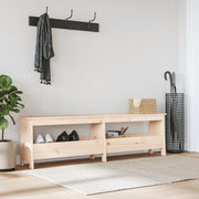 Halbank 160x28x45 cm massief grenenhout