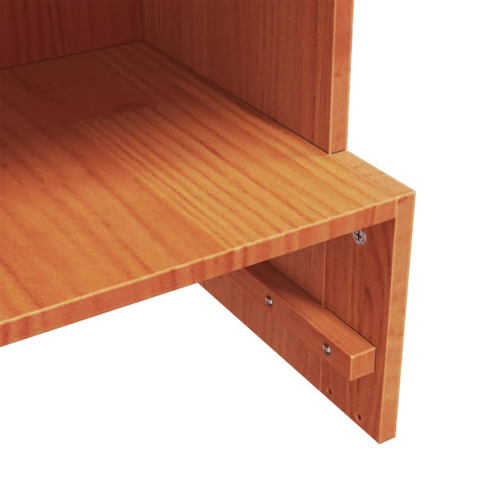 Schoenenkast Massief Grenenhout Was 52 x 30 x 104 cm Bruin