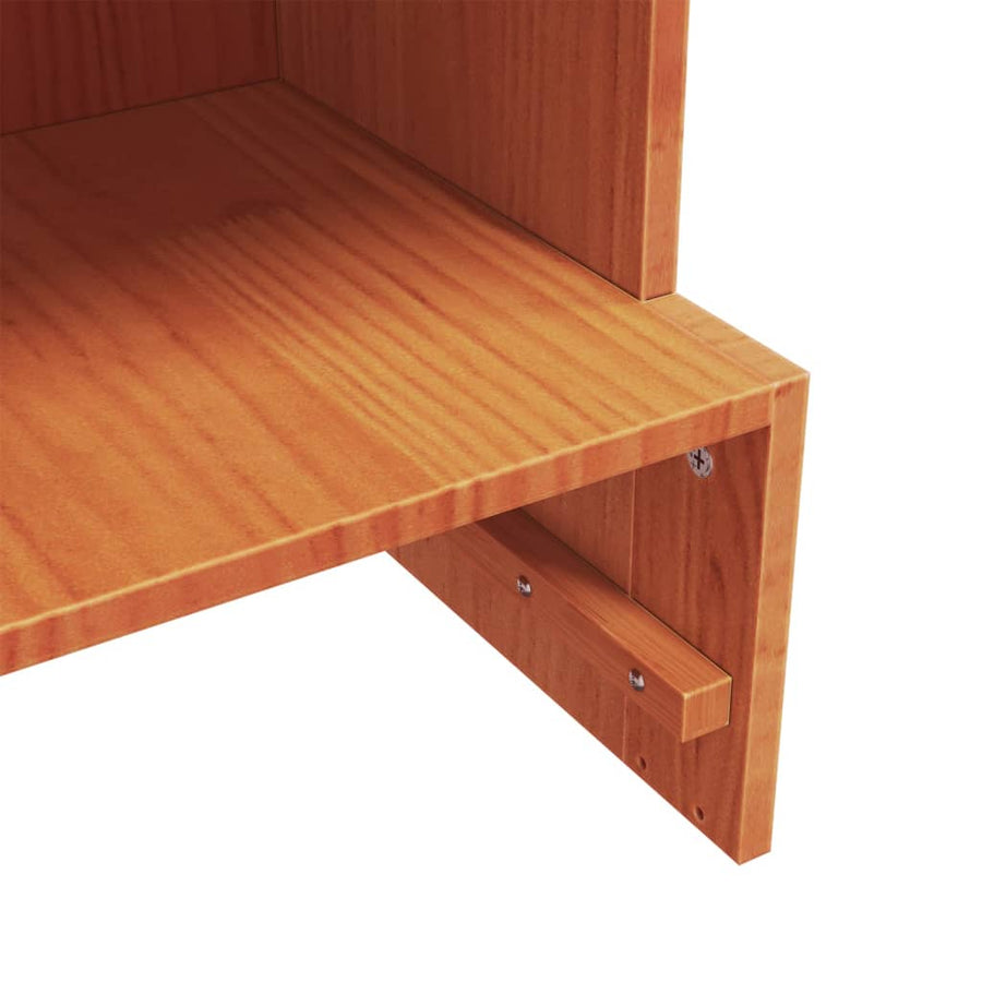 Schoenenkast Massief Grenenhout Was 52 x 30 x 104 cm Bruin