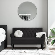 Bank 120x62x75,5 cm stof zwart