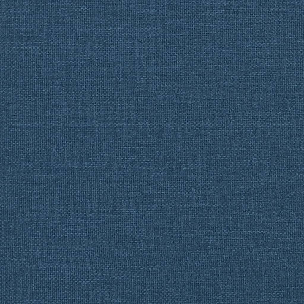 Bankje Met Kussens 113X64,5X75,5 Cm Stof Blauw